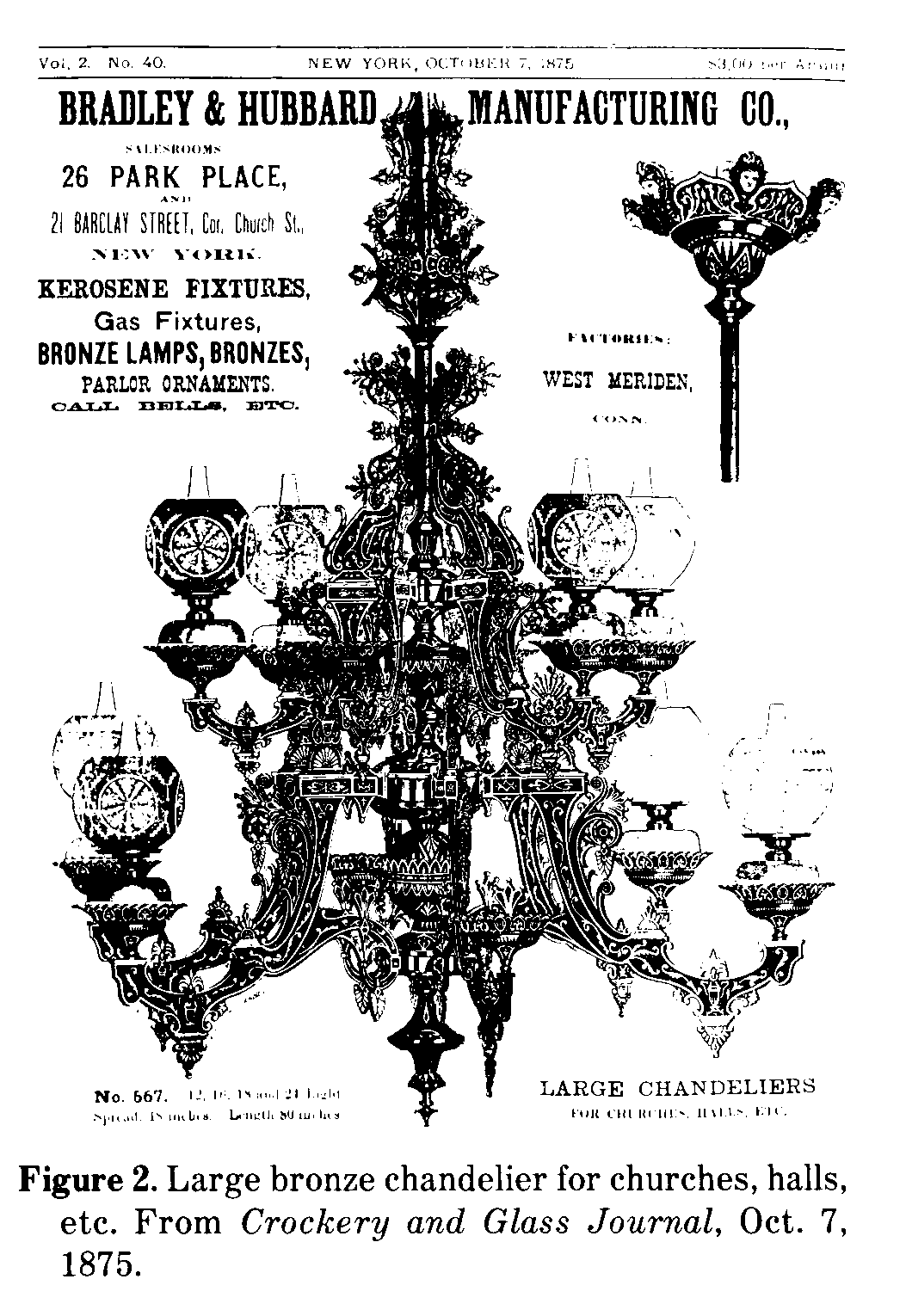 Bradley & Hubbard ad from Crockery and Glass Journal, Oct. 7, 1875.