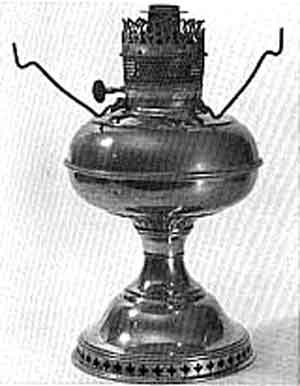 1890's Bradley & Hubbard Oil Lamp -  Canada