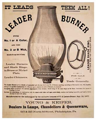 Bridgeport Brass Co. "Leader" Rectangular Burner Ad