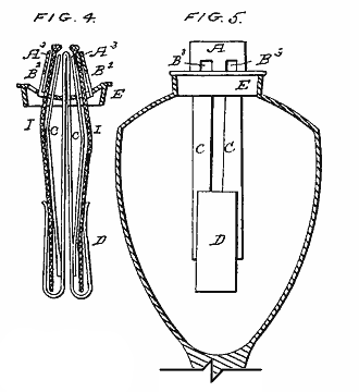 Patent drawing, No.2703, July 2, 1842, Southworth (Lard-Lamp)