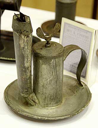 Photo of Smith & Stonesifer's Lard Lamp Pat.No. 11497, (1854)