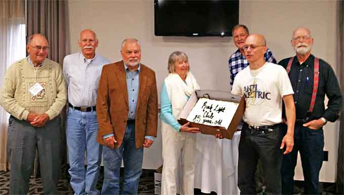 Group Photo of Current and Past Rushlight Club Presidents Attending the Club's 85th Anniversary Meeting