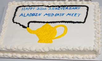 Decorated Cake: 25th Annniversary of the Mideast Meet
